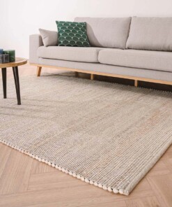 Tapis laine Lett - blanc/beige - sfeer, thumbnail