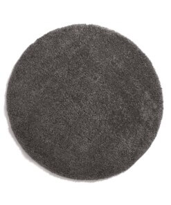 Tapis Rond poils longs Shaggy Grand - gris foncé - overzicht boven