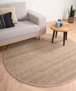 Tapis en laine Rond Lett - beige