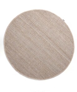 Tapis en laine Rond Lett - beige/Crème - overzicht boven