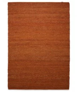 Tapis laine Lett - cognac - overzicht boven