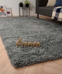 Tapis poils longs Cozy Shaggy - gris