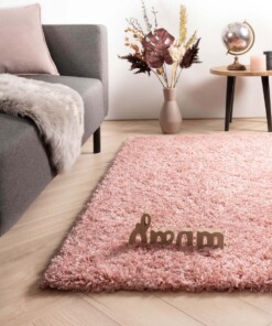 Tapis poils longs - Cozy Shaggy - rose - sfeer