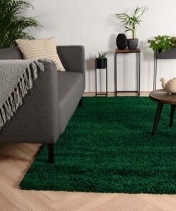 Tapis poils longs Shaggy Trend - vert émeraude - sfeer