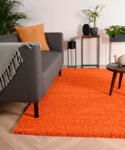 Tapis poils longs Shaggy Trend - orange - sfeer