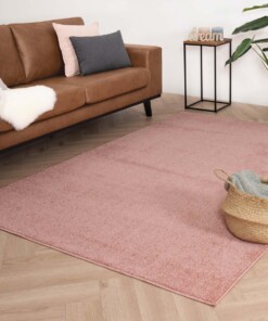 Tapis poil ras Fine - rose - sfeer