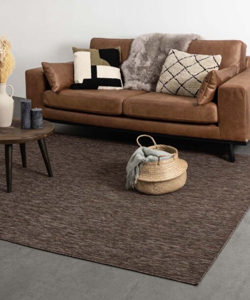 Tapis bouclé Lush - marron - sfeer