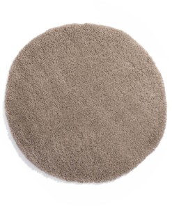 Tapis Rond poils longs Cozy Shaggy - beige - overzicht boven