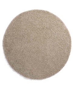 Tapis Rond poils longs Shaggy Trend - Champagne - overzicht boven