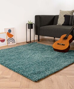 Tapis Carré poils longs Shaggy Trend - bleu clair - sfeer