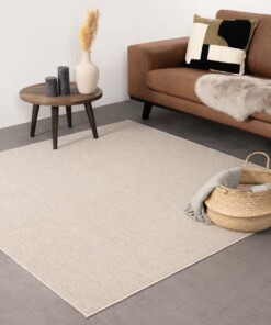 Tapis bouclé Carré Lush - Crème