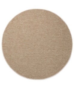 Tapis bouclé Rond Lush - beige - overzicht boven