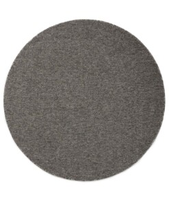 Tapis bouclé Rond Lush - gris - overzicht boven