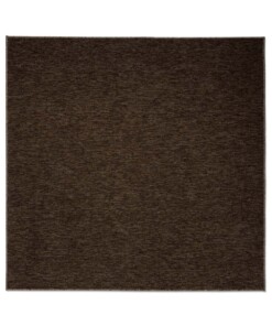 Tapis bouclé Carré Lush - marron - overzicht boven