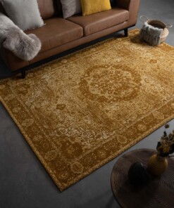 Tapis vintage - Traditions - jaune moutarde - sfeer