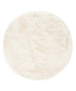 Tapis Rond moelleux poils longs - Comfy Plus - blanc - overzicht