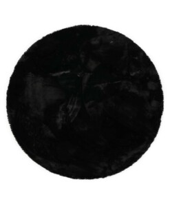 Tapis Rond moelleux poils longs - Comfy Plus - noir - overzicht