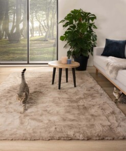 Tapis moelleux poils longs - Comfy Plus - taupe - sfeer