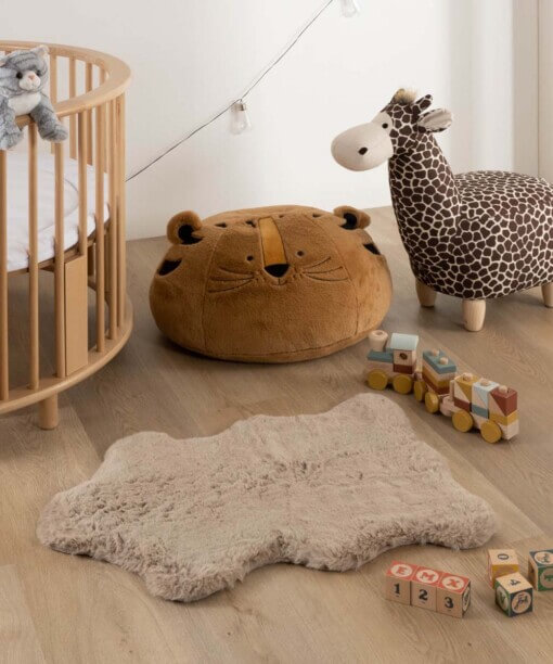 Tapis enfant mouton moelleux - Fluffy taupe - sfeer