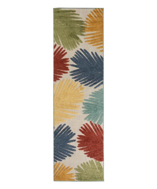 Tapis de balcon Feuilles - Verano beige/Couleurs - overzicht boven