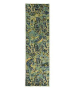 Tapis de balcon Poisson - Verano bleu/vert - overzicht boven