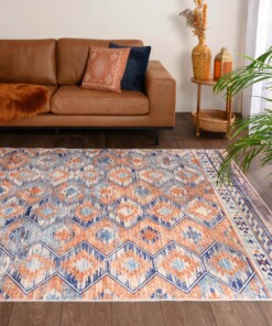 Tapis bohème lavable - Moderna bleu - sfeer, thumbnail