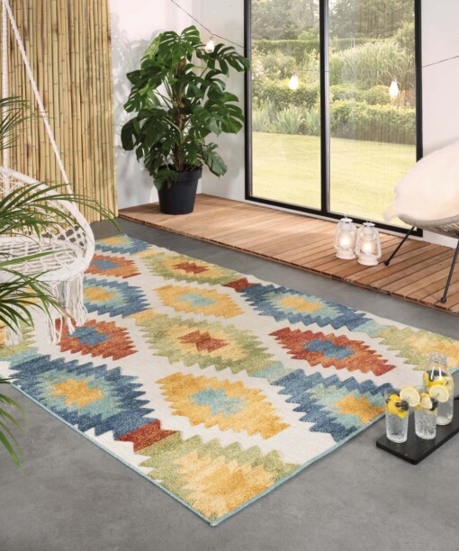 Tapis d'extérieur Aztek - Verano multicolore - sfeer