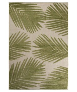 Tapis d'extérieur Feuilles - Verano beige/vert - overzicht boven