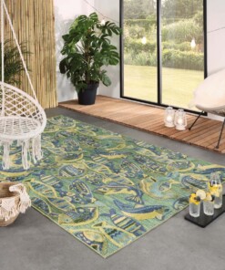 Tapis d'extérieur Poisson - Verano bleu/vert - sfeer, thumbnail