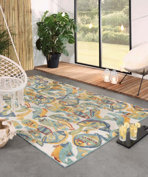 Tapis d'extérieur Poisson - Verano multicolore - sfeer