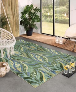 Tapis d'extérieur Algues - Verano bleu/vert - sfeer