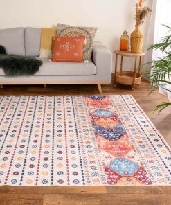 Tapis Kilim lavable - Moderna Crème/multicolore - sfeer