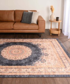 Tapis oriental lavable - Moderna anthracite - sfeer