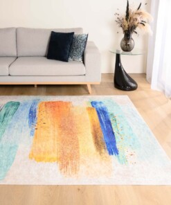 Tapis Moderne lavable - Moderna bleu/or - sfeer, thumbnail