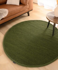 Tapis rond en laine Lett - vert - sfeer, thumbnail