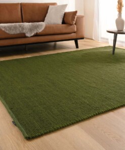 Tapis en laine Lett - vert - sfeer