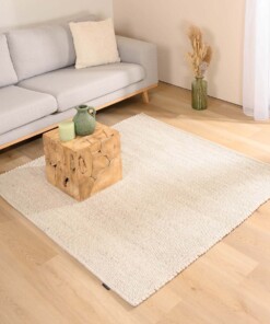 Tapis Carré en laine - Lett blanc - sfeer, thumbnail