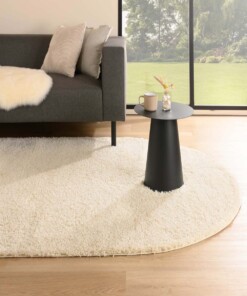 Tapis ovale poils longs - Shaggy Trend Crème - sfeer