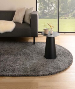 Tapis ovale poils longs - Shaggy Trend gris - sfeer