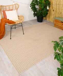 Tapis d'extérieur Sunny - beige - sfeer