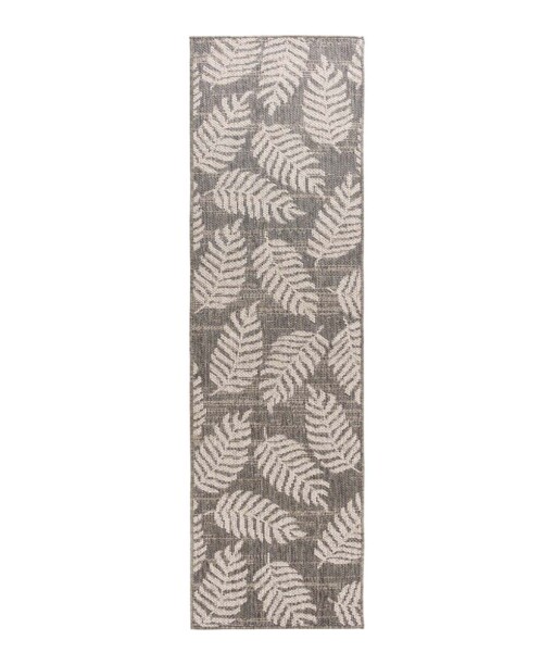 Tapis de balcon Feuilles de palmier Sunny - gris foncé - overzicht boven