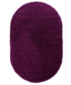 Tapis ovale poils longs - Cozy Shaggy violet - overzicht boven