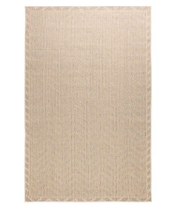 Tapis d'extérieur en jute Sunny Contour - beige - overzicht boven