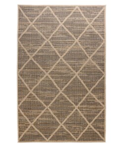 Tapis d'extérieur losange Sunny - beige - overzicht boven