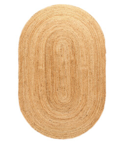 Tapis en jute ovale Boho & me - naturel - overzicht boven