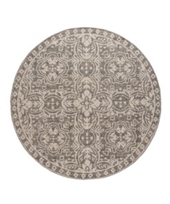 Tapis d'extérieur Rond Sunny oriental - gris - overzicht boven