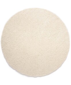 Tapis rond poils longs Shaggy Trend - ivoire - overzicht