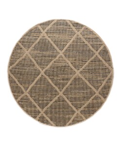 Tapis d'extérieur Rond losange Sunny - beige - overzicht boven