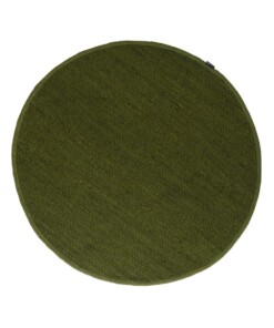 Tapis rond en laine Lett - vert - overzicht