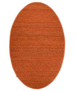 Tapis ovale en laine - Lett cognac - overzicht